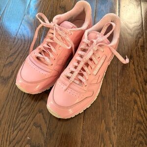 Opening Ceremony X Reebok Baby Pink Patent Sneakers- size 9.5